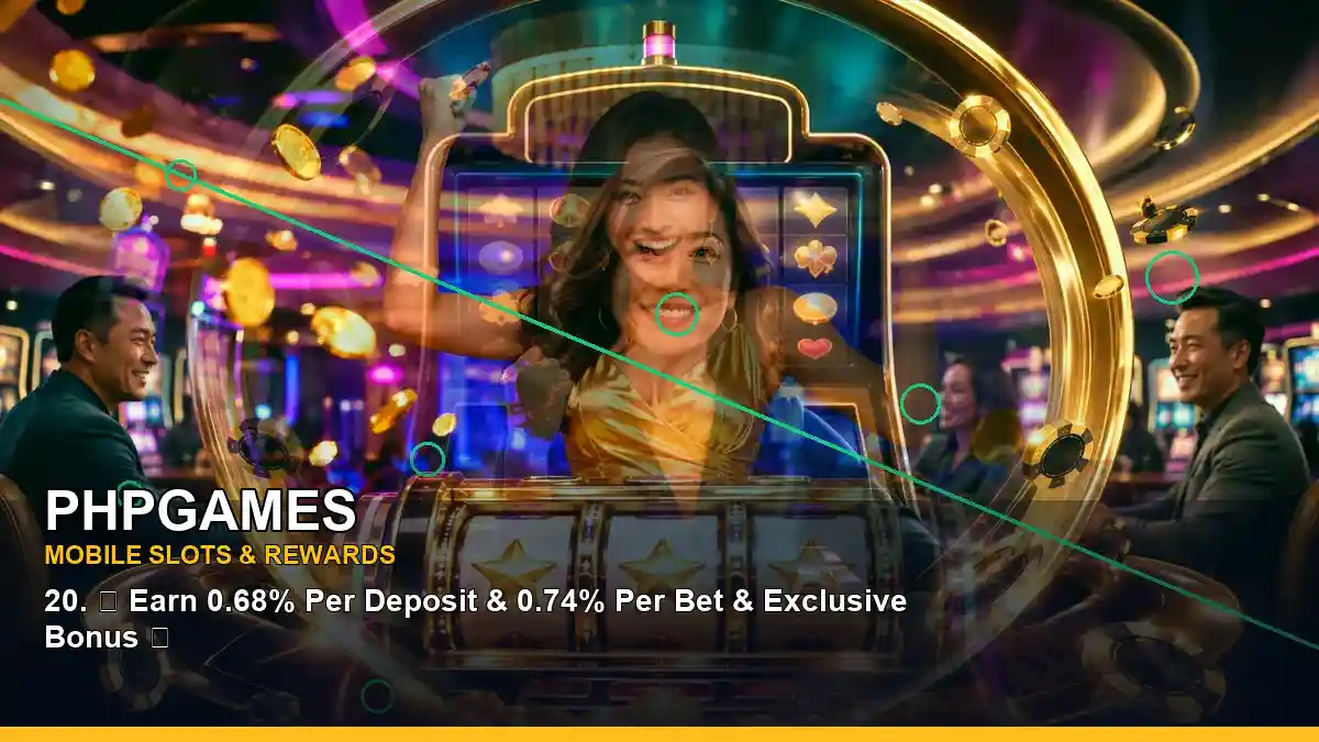 PHPGAMES casino deposit and wallet options for Philippine players, shown in a clean centred layout