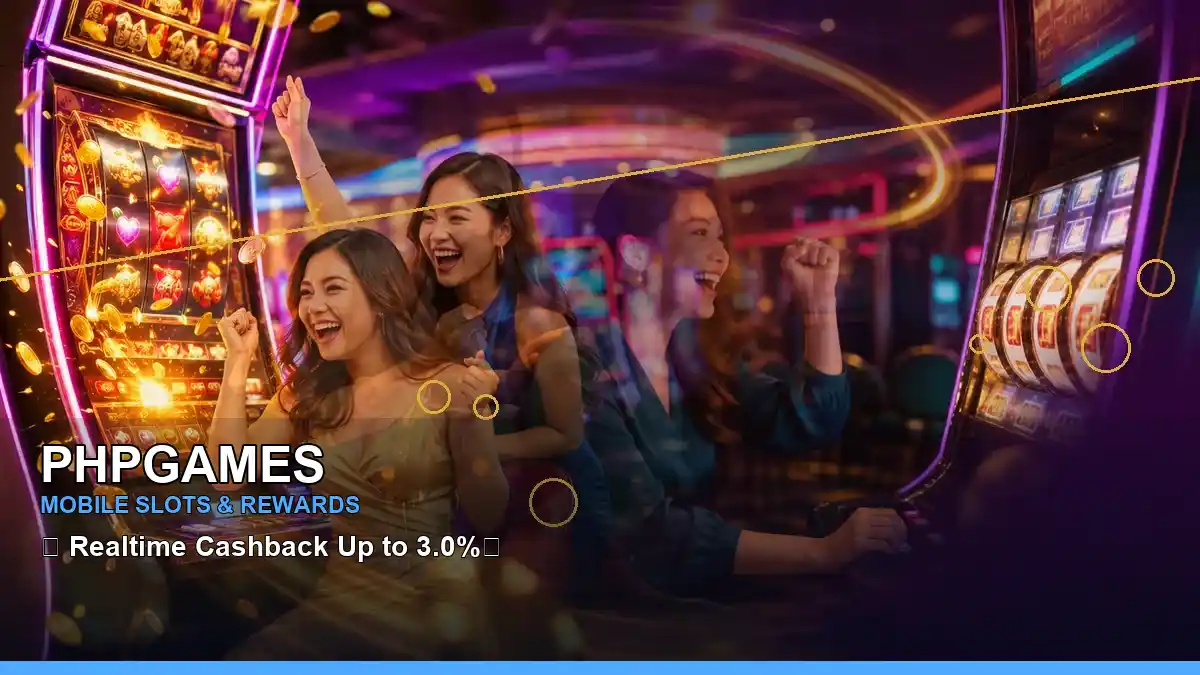 PHPGAMES panoramic luxury slot reels presenting mobile-friendly online casino entertainment