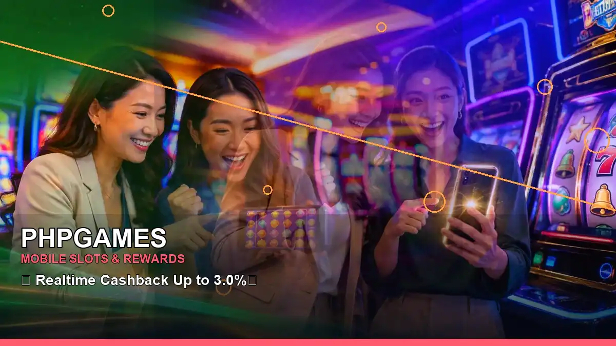 PHPGAMES mobile casino lobby with a wide selection of online reel games