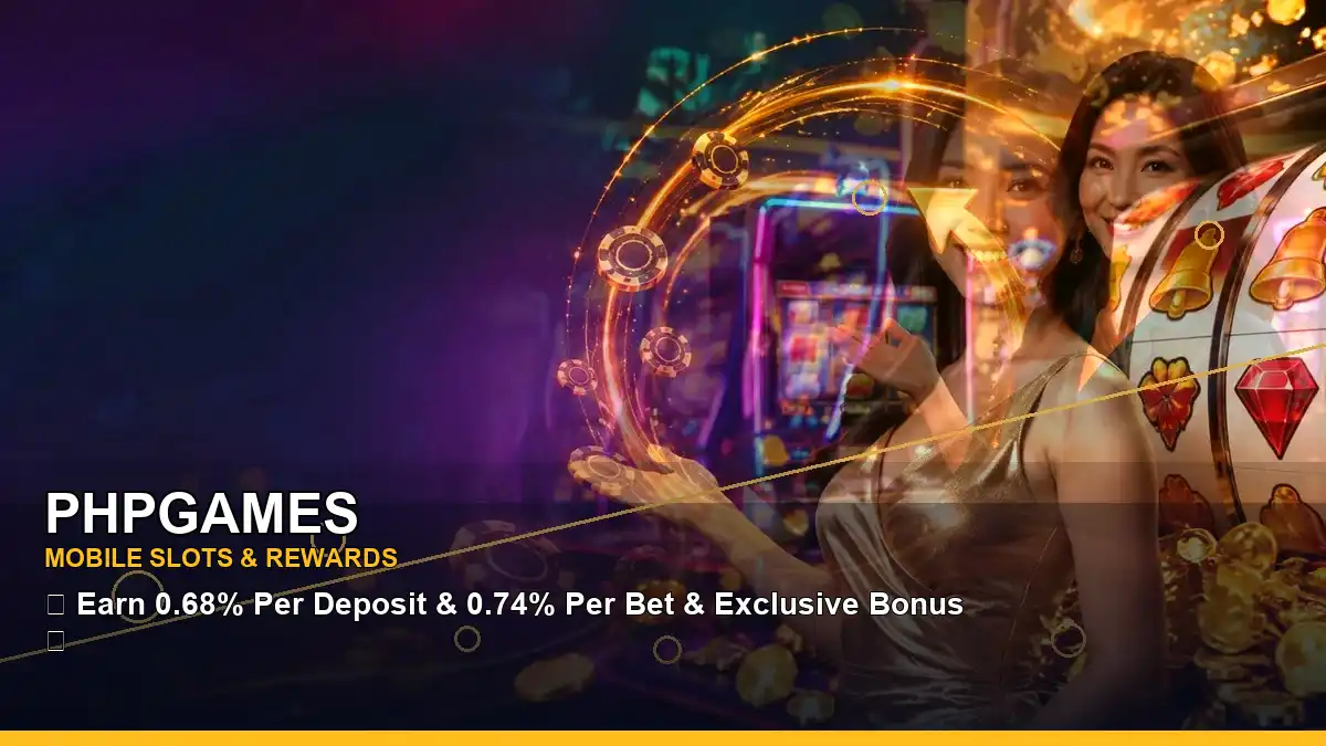 PHPGAMES casino rewards lounge with a professional adult Filipina host